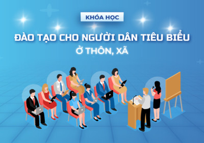 Đào tạo cho người dân tiêu biểu ở thôn, xã
